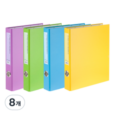 에코청운 에코 D링 바인더 3공 A4 3cm, 랜덤발송, 8개