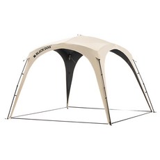 BLACK DOG 黑狗 穹頂天幕配件 擴展天幕, 月光米 黑膠, 1個, 490 x 115cm