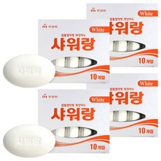 무궁화 샤워랑 화이트 화장비누, 130g, 40개입