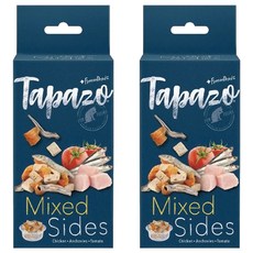 Tapazo 貓用 凍乾佐餐杯 5杯, 雞肉 + 小魚 + 番茄, 35g, 2盒, 雞肉+小魚+番茄