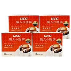 ucc 職人的珈琲 柔和果香濾掛式咖啡, 8g, 12包, 4盒