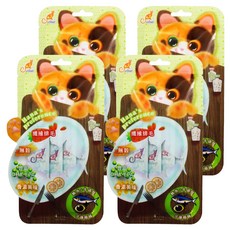 Catfeet 哈娜最愛好吃肉泥 天然無穀 獨立包裝, 鮪魚 + 牛磺酸, 60g, 4袋