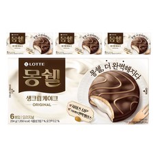 LOTTE 樂天 生奶油巧克力派 原味, 204g, 4盒