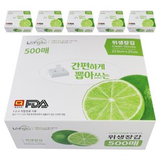 리빙포유 일회용 비닐 위생장갑, 6개, 500개입