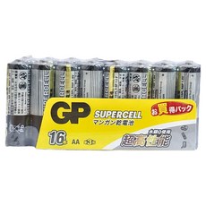 GP Batteries 超霸 超強碳鋅電池 16顆 AA 3號, 1組