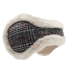 冬季時尚格紋日常耳罩