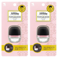 小林製藥 Sawaday 車用夾式芳香劑 - Parfum Rose, 花果香, 2個