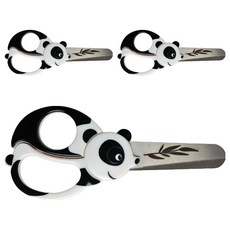 피스카스 어린이 안전가위 애니멀, 판다, 3개