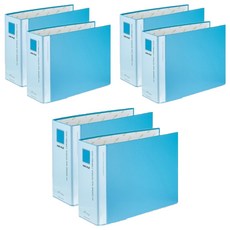 ECO Chungwoon Eco Pipe活頁夾 大型 2孔 A4 6*7cm, 天空, 6入