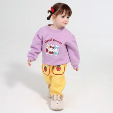 BERRYMAY 女童 Ttororok Bunny 刷毛上下套裝