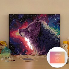 ARTJOY LED帆布鑽石貼畫DIY組 40*50cm, 1套, 混合顏色