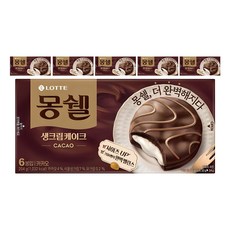 몽쉘 생크림케이크 카카오, 204g, 6개