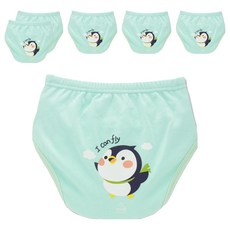 agazzang Friendly 6層如廁訓練褲, 企鵝(薄荷綠色), 6個