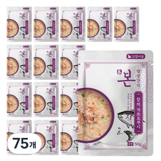 본 고양이 영양간식 죽, 75개, 50g, 혼합맛(참치/가쓰오부시)