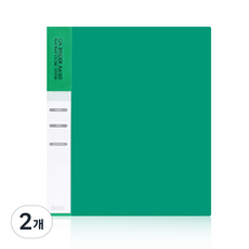 빅드림 A4 60매 OA 클리어바인더 속지추가 가능 화일, 그린, 2개