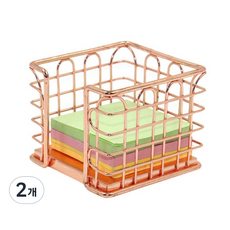 더이브닝 깔끔 포스트잇 트레이, 03 로즈골드, 2개