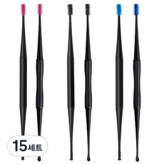 ATEAM 矽膠雙面掏耳棒2件組 隨機出貨, 2個, 15套