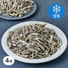 국내산 프리미엄 퀄리티 씨푸드 멸치 안주용 (냉동), 4개, 500g
