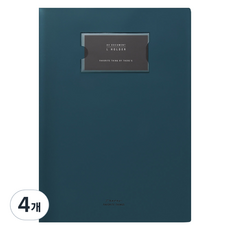 데얼스 A4 L 홀더 파일, 피콕그린, 4개