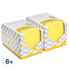 크로바몰 New 뽑아쓰는 하루 위생수세미 옐로우, 30개입, 8개