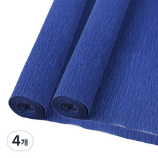 마다꾸미 주름 구김지 딥블루, 50 x 250 cm, 4개