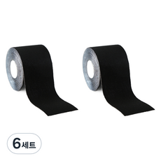 스카위즈 컬러풀 스포츠 테이프 블랙 2p 세트, 6세트