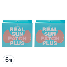 더한올코스메틱 리얼 썬패치 플러스 2.0 21호 밝은 피부톤, 4g, 6개