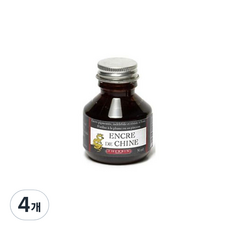 제이허빈 차이나잉크 50ml, Noir, 4개