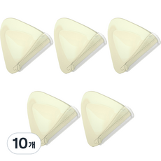 三角形粉筆修眉刀, 10個, 白色