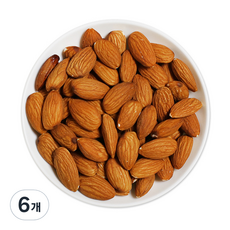 웰넛 자연두레 통아몬드, 500g, 6개