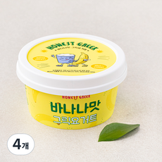어니스트그릭 바나나맛 그릭요거트, 100g, 1개입, 4개