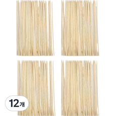 kitchen U 竹製串籤 12cm, 50入, 12個