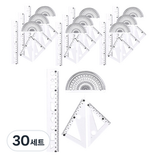 Maket Gamseong 刻度尺4件組, 透明, 30套