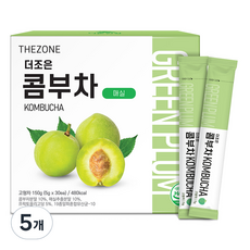 더존건강 더조은 콤부차 매실, 5g, 30개입, 5개