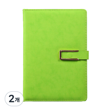루비코코 사무실 업무용 스케쥴러 다이어리, 그린, 2개