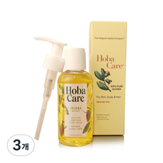 HobaCare THE ORIGINAL JOJOBA COMPANY 孩童荷荷芭護膚油, 125ml, 3瓶