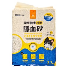 DOG CAT STAR 汪喵星球 泌尿健康檢測隱血豆腐貓砂 條型, 無味, 2.7kg, 1袋