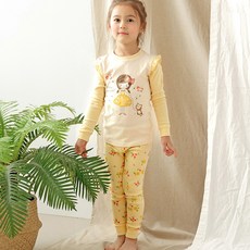 Maykids 童款插畫30支棉長袖長褲套裝