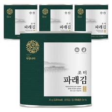 자연나라 조미 파래김 캔, 30g, 4개