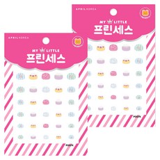 에이프릴네일 마이리틀 프린세스 키즈 네일스티커, P007K 수줍은 별빛드레스, 2개