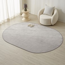 블레딕홈 하이픈 부드러운 사계절 워셔블 발수코팅 타원형 러그