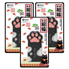EKI MORI MACHI 驛森町 大貓掌修正帶, 開運招福 白黑, 3個
