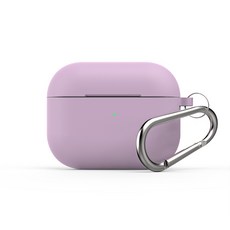 Moment AirPods 3代 矽膠鑰匙圈保護殼, 紫色, A3SKC-PP