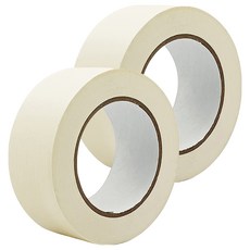 Likezone 黏性標記遮蔽膠帶 30mm x 50m, 2個, 白色