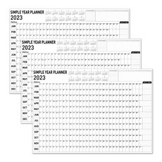 簡約年度計畫2022 3入, 混色