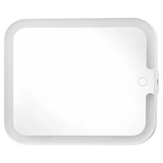 Kinyo LED大鏡面清亮化妝鏡 附Type-C充電線 + 拭淨布 BM-085 405g 230 x 200 x 16mm, 白色