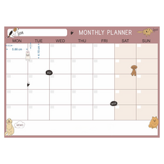 AA 晶裕荃 奈米軟性磁鐵月曆 PET奈米塗層+軟膠+磁鐵粉, 1個