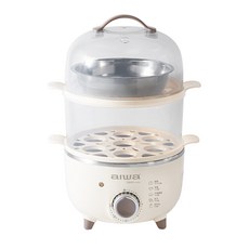 愛華 aiwa 低溫煮蛋器 AS-ZDQ14，304不鏽鋼內膽，一次可用6顆蛋，可視上蓋，防乾燒保護，30分鐘定時, 1組