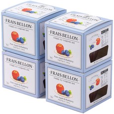 프레벨롱 국산 과일퓨레 4팩, 사과블루베리, 200g, 1세트