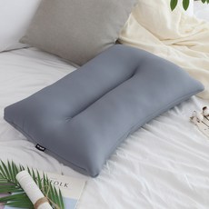 리브맘 쫀쫀푹신 메모리솜 맞춤 경추베개, 그레이, 1개